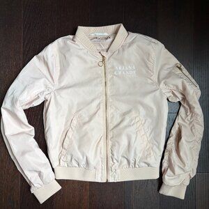H&M Ariana Grande Sweetener Bomber Jacket (Pink Satin) - Size 13-14Y